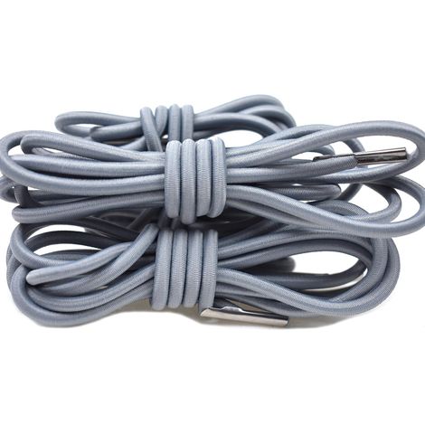 Cuerdas elásticas de repuesto para tumbonas de jardín - Paquete de 4 (2 largas, 2 cortas) Cuerda de repuesto de nailon resistente - Perfecta para tumbonas Lafu ma - Gris (1/5)