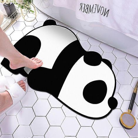 Tapis de sol antidérapants Panda pour salle de bain (1/4)