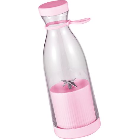 Minibatidora eléctrica portátil de 380 ml, con batería integrada y 6 cuchillas, ideal para batidos, malteadas, zumos y alimentos. Perfecta para viajes, deportes, la cocina, la oficina y actividades al (1/4)