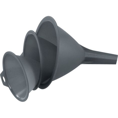 Lot de 3 entonnoirs en plastique 8, 9 et 11 cm Fackelmann (1/5)