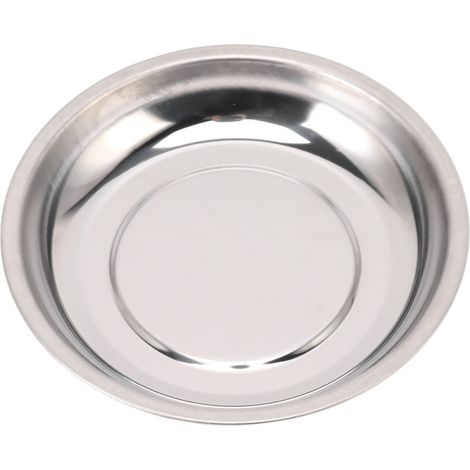 Plateau magnétique rond de 15 cm en acier inoxydable pour vis, écrous, boulons et petits outils (1/5)