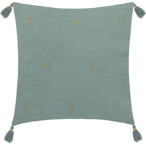Cuscino jamana 40x40cm verde celeste - Atmosphera créateur d'intérieur