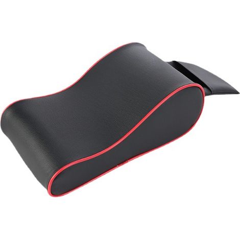 Tapis d'armure de voiture, tapis d'armure de voiture de mousse de mémoire, oreiller d'armure de console de centre de voiture avec sac de rangement de support de téléphone portable pour la plupart des 