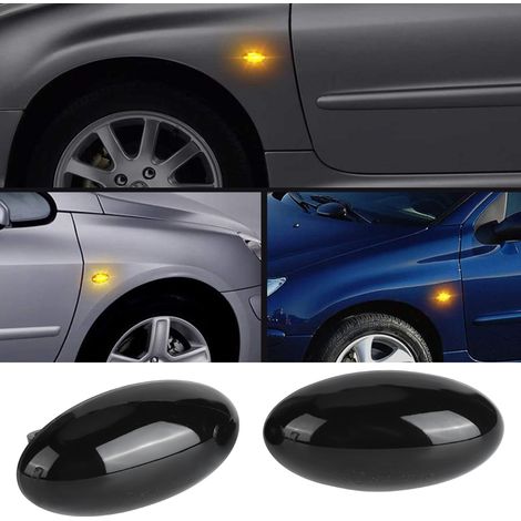 Dynamische LED-Blinker-Seitenmarkierungsleuchte passend für Peugeot 1007, 107, 206, 207, 307, 6325G3 (1/5)