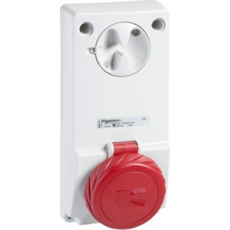 Presa Incasso Interbloccata Ip65 3Pnt 16A 380V ( Schneider Cod. 82086 ) (1/2)