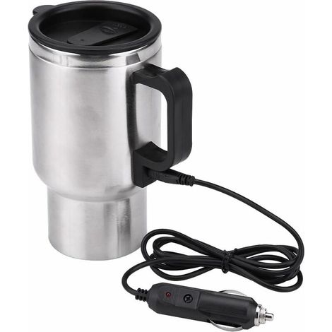 Beheizbarer Reisebecher aus Edelstahl, elektrischer Kaffeebecher für Wasser, Kaffee, Milch und Tee mit Ladegerät, 450 ml – Fei Yu (1/4)