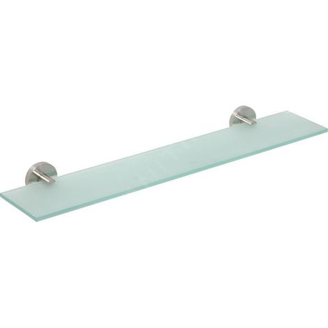 Sapho X-STEEL - Étagère, longueur 600 mm, verre/inox XS601