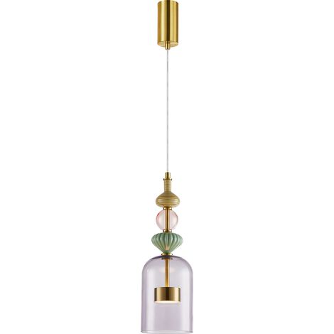 ARTE 12W LED Pendelleuchte, Durchmesser 13cm Messing (1/5)