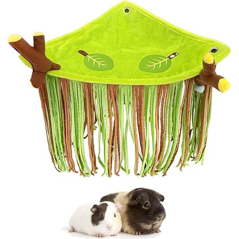 Guinea Pig Hideout - Corner Hideout Soft Fleece Hideout for Small Animals Rabbit Ferret Chinchilla Rat Hedgehog Dwarf Rabbit Triangle (1/5)