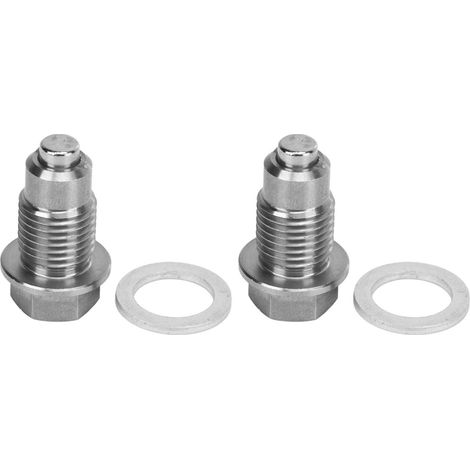 Bouchon de vidange magnétique pour moteur voiture, acier inoxydable argenté antirouille haute température, pièce de rechange Ford (1/5)