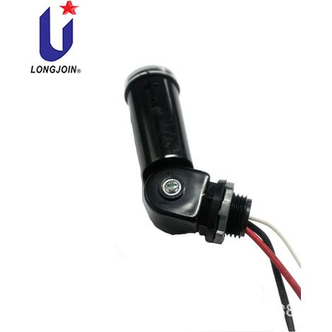 Waterproof street light control switch with drilled hole installation on LED light head cover is a best-selling export overseas. (1/5)