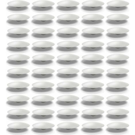 50x Cache trou bouchon plastique Ø intérieur 4,20mm Ø extérieur 17mm Protection Trou Meuble Mur Cloison Plafond Capuchon Vis , blanc