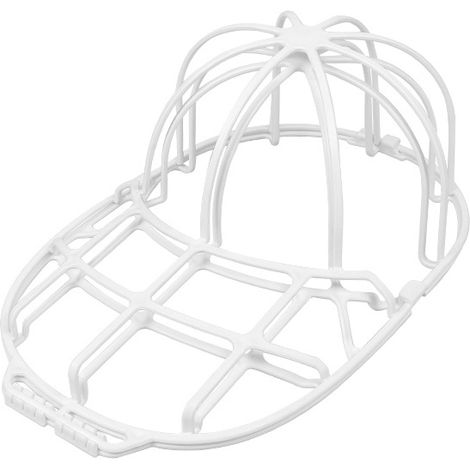 Cage de Lavage pour Casquettes - Support Nettoyage Chapeaux, Compatible Lave-vaisselle, Protège et Nettoie les Casquettes de Baseball (Blanc, Lot de 1) (1/5)