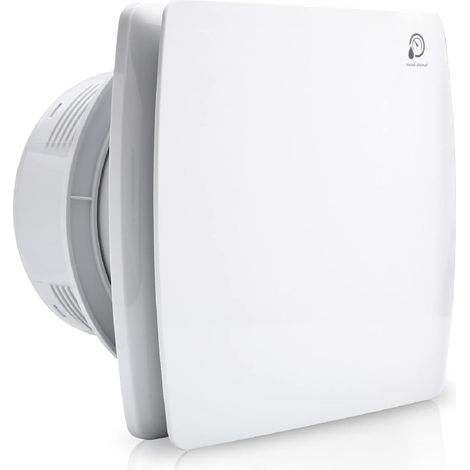 Ventilateur Salle De Bain - 100 mm - Capteur D Humidite - Minuterie Reglable 30 s a 30 min - Clapet Anti Retour - Pour Cuisine Et Toilettes - 1 Unite