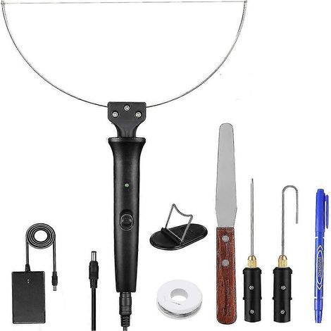 Ensemble de stylos de découpe de mousse électriques, découpe au fil chaud à température réglable de 0 à 300 °C (1/5)