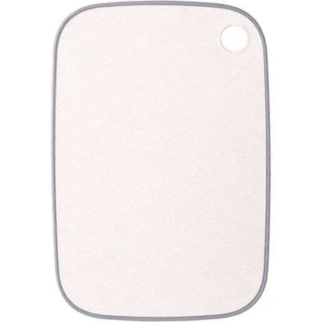 Planche à découper réversible en plastique PP ecoco Kitchen, tapis de découpe en paille de blé, double surface antidérapante avec trou de suspension (1/5)