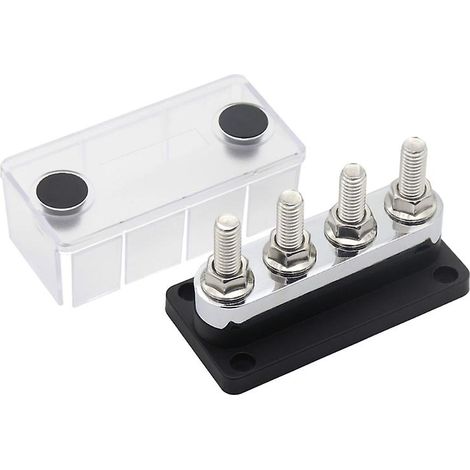 Bornier de distribution électrique pour batterie, barre omnibus pour remorque, bateau, voiture, camionnette (1/4)