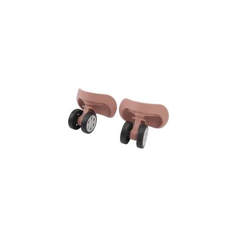 1 paire de roulettes universelles pour valise, professionnelles, silencieuses et durables, couleur or rose. (1/5)