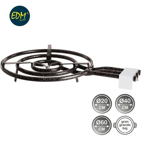 Brûleur Gaz 3 Feux ø60cm Puissant Brûleur 3 Feux Pour Paella Et Grands Plats. - Vaello