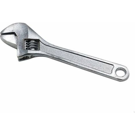 Mini clé à molette, 100 mm, en métal argenté, clé à mâchoire, outil à main (1/3)