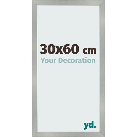 yd. - Cadre photo 30x60 - Aluminium Brosse - MDF - Bologna (1/5)