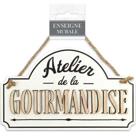 Plaque à suspendre atelier de la gourmandise (1/2)