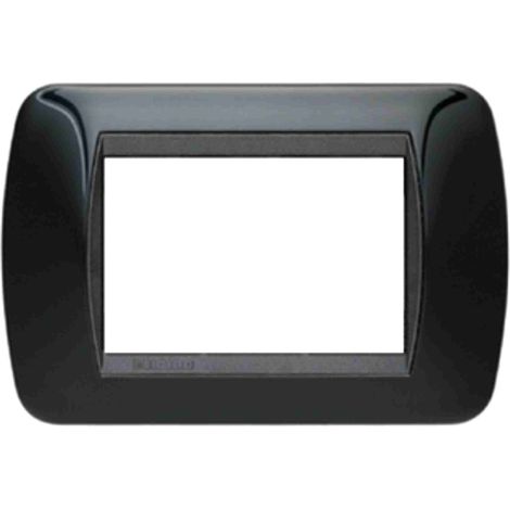 Placche compatibili Living International Light Nere 3 4 7 posti  4 Posti