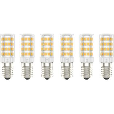 Ampoules LED E14, 5W (Équivalent à 50W), Blanc Chaud (3000K), AC220-240V, Sans Scintillement, Non Dimmable, 300 Lumens, IRC80, Pack de 6 - (Blanc Chaud, 5W) [Classe énergétique A+] (1/5)