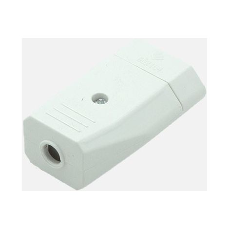 Eco Base aérea retráctil Mod3 2P+T 10a 230v Blanca 2x4x6cm (1/4)