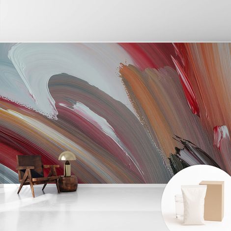 Papier peint avec colle pour décoration moderne de salon chambre à coucher cuisine et bureau Facile Expression picturale 416x254 cm (1/5)