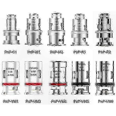 2025 5 bobines PnP-X, compatibles avec les séries Drag S, Vinci X, Argus MTL-H80, VM, TM et R, compatibles avec M1 0,45 ohm. (1/5)