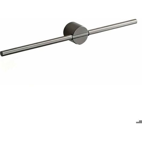 Porte-serviettes de salle de bain, barre porte-serviettes, porte-serviettes suspendu simple, porte-serviettes gris - 50 cm de long