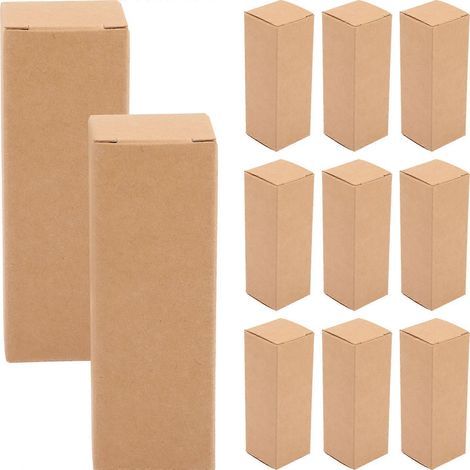 Papierbox für 50 Lippenstifte, Lippenbalsam, ätherische Öle, Geschenkset – 9 x 3,1 cm (1/4)