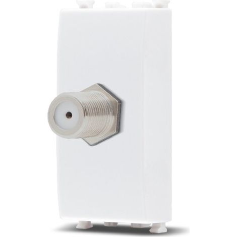 Frutti elettrici compatibili con supporti Vimar Arké bianco interruttore presa pulsante schuko deviatore Presa Sat.