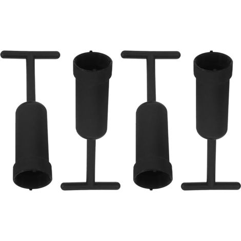 Outil à Douille en Plastique Noir 4pcs Léger et Multifonctionnel pour Anneau de Fixation Lampe de Bureau Adapté aux Réparations D'urgence (1/5)