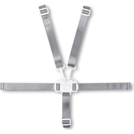 Sangle de chaise haute pour bébé, harnais de rechange à 5 points pour chaise haute gris (1/5)