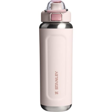 STANLEY Wellspring Bottle 0.7L - 12 Ore Di Freddo - 40 Ore Di Ghiacciata - Senza BPA - Acciaio Inossidabile Riciclato - A Prova Di Perdite - Lavabile In Lavastoviglie - Rose Quartz (1/5)
