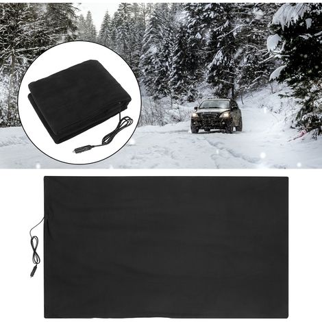 Tragbare elektrische Heizdecke mit 12V-Autoladefunktion, Winterwarme Heizdecke für Auto und Haustiere, Schwarz (1/5)
