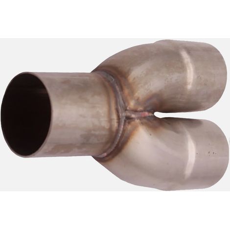 Collecteur d'échappement combiné 2-1 en acier inoxydable, double entrée de 63,5 mm (2,5 po) de diamètre intérieur, sortie unique de 63,5 mm (2,5 po) de diamètre extérieur (1/5)