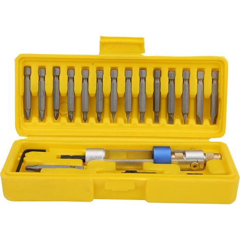 Lot de 20 pièces de kit de perçage à fraiser, adaptateur rapide multifonction pour visseuse pneumatique (1/5)