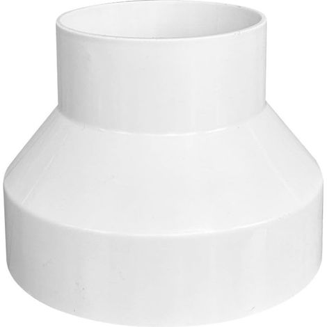 Raccord réducteur circulaire 150 mm femelle vers 100 mm mâle connecteur de tuyau de conduit pour salle de bain cuisine extracteur d'air HVAC raccord léger (200-150 mm) (1/5)