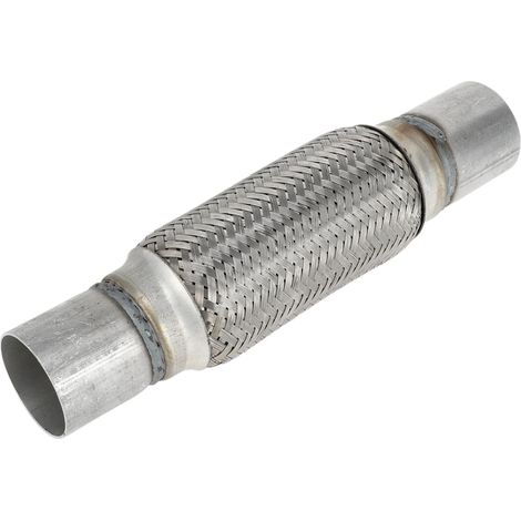 Tuyau D'Échappement Flexible 2.16 Pouces 1 Pièce Universel, Diamètre Intérieur 50mm, Longueur Totale 300mm, Tressé, Pour La Plupart Des Voitures (1/5)