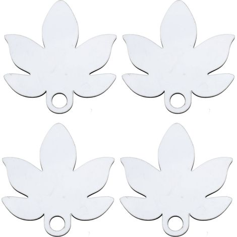 Lot de 30 plaques nominatives vierges pour sublimation, 8,3 x 8 cm, en forme de feuille d'érable, en carton MDF blanc, pour couvercle de tasse de 1,2 L (40 oz). (1/5)