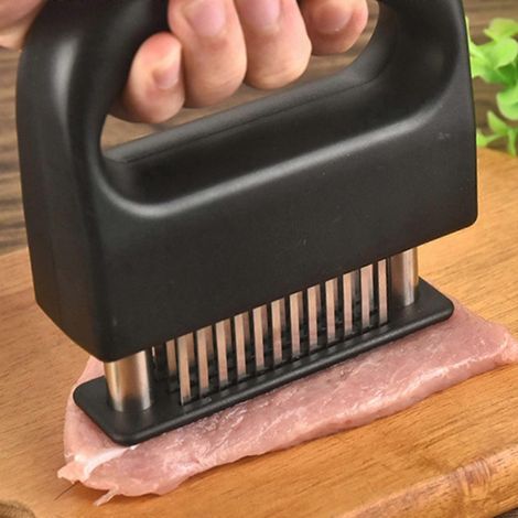 Attendrisseur de viande en acier inoxydable, outils de cuisine pour la viande, aiguille à viande, marteau à viande (1/4)