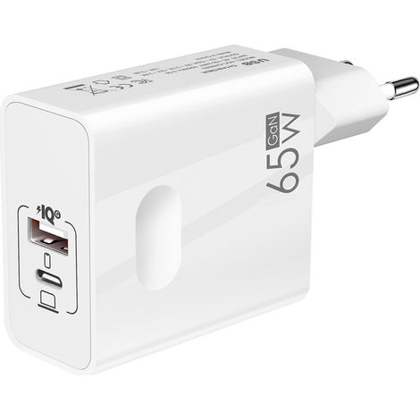 Chargeur GaN 120 W, compatible avec tous les protocoles de charge rapide (chargeur rapide GaN, chargeur multiport U+C)(L34) (1/5)