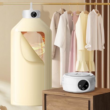 Sèche linge électrique mini séchoir à pompe chaleur suspendu séchage tridimensionnel 360 ° avec minuterie adapté aux vêtements légers 600 W (1/5)