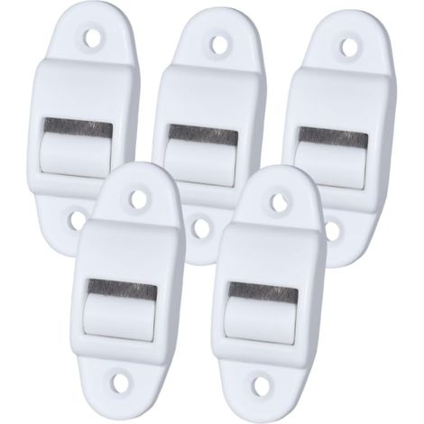 Guide de Courroie pour Volet Roulant 14 mm, Guidage de Sangle de Fenêtre Roulante avec Brosse, Plastique, Blanc (5X 14mm) (1/5)