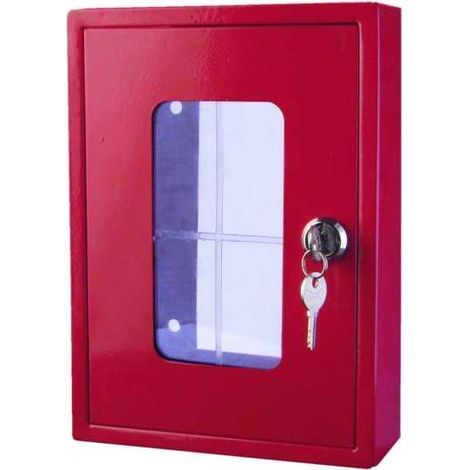 Plombservice – Coffret gaz sous verre dormant rouge 250x250x150mm – Protection vannes gaz – Accès rapide en cas d'urgence
