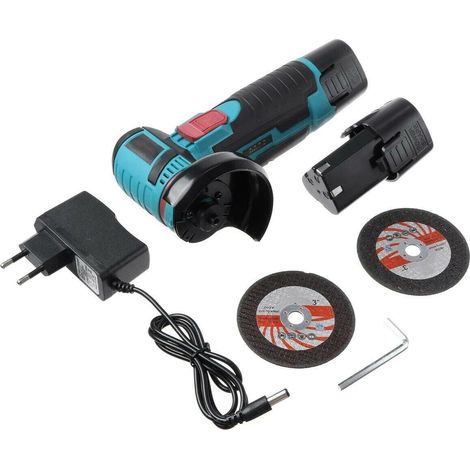 Mini Smerigliatrice a Batteria 18v - 2 batterie + 5 dischi 76mm (1/4)
