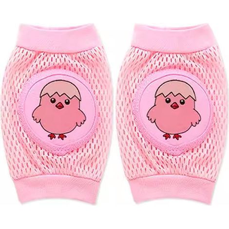 Genouillères bébé - Genouillères bébé - Chaussettes bébé - Unisexe - Genouillères - Taille unique - Protections rampantes - Rose